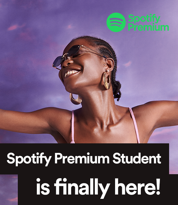 Bump some endless jams with Spotify Premium for Students