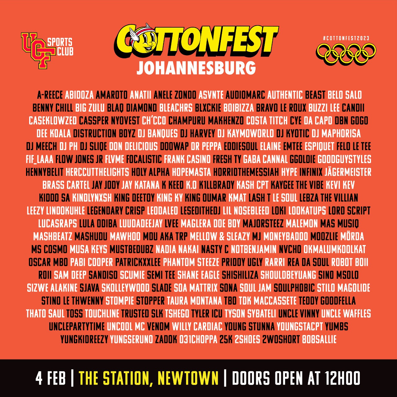 Cotton Fest To Have 160-Artist Line-Up This February