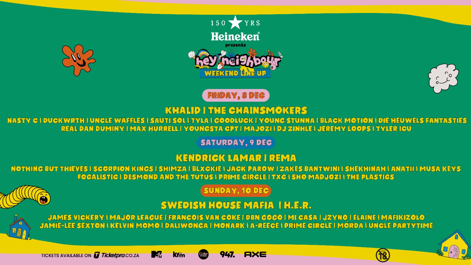 Heineken® celebrates its 150 year mark as Hey Neighbour’s headline sponsor