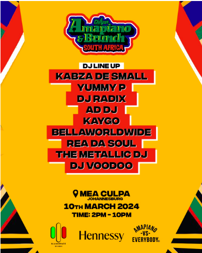 Culture Management Presents: Amapiano & Brunch South Africa