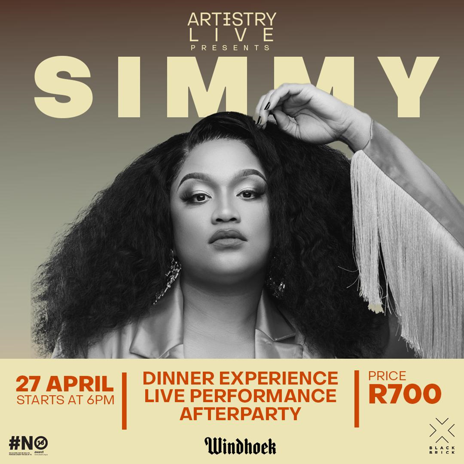 Simmy to dazzle guests at the Artistry Live event this Freedom Day